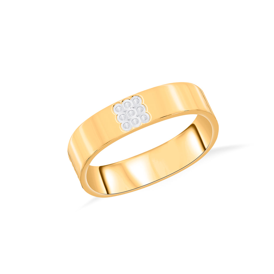 Luxe Square Gold Band Ring for Women