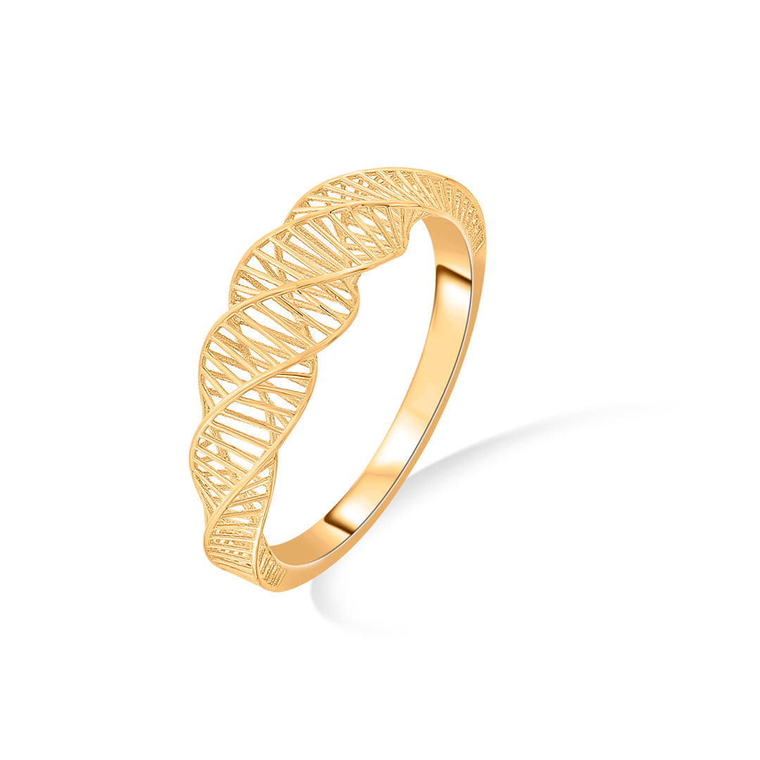 Elegant Twist Gold Fashion Ring for Women