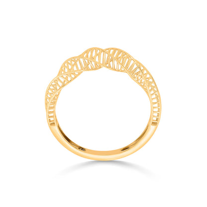 Elegant Twist Gold Fashion Ring for Women