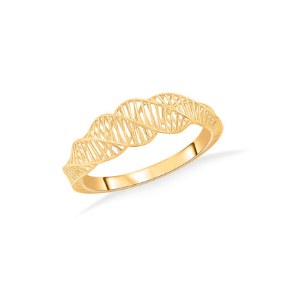 Elegant Twist Gold Fashion Ring for Women