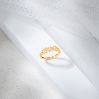 Elegant Twist Gold Fashion Ring for Women