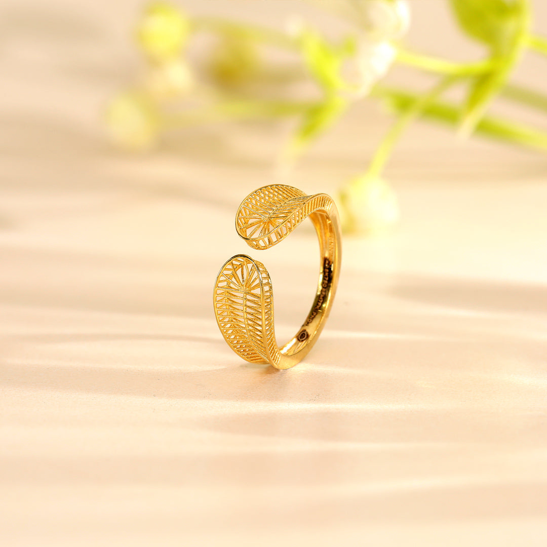 Clean Edge Gold Fashion Ring for Women
