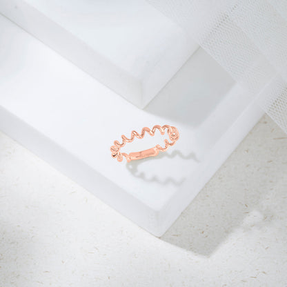 Fluid Essence Gold Fashion Ring for Women