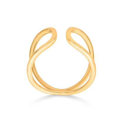 Freeform Shine Gold Fashion Ring for Women