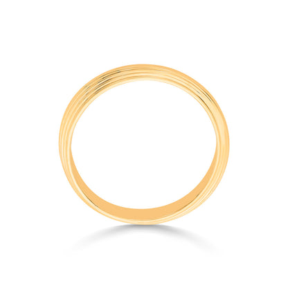 Stripe Echo Gold Band Ring for Women