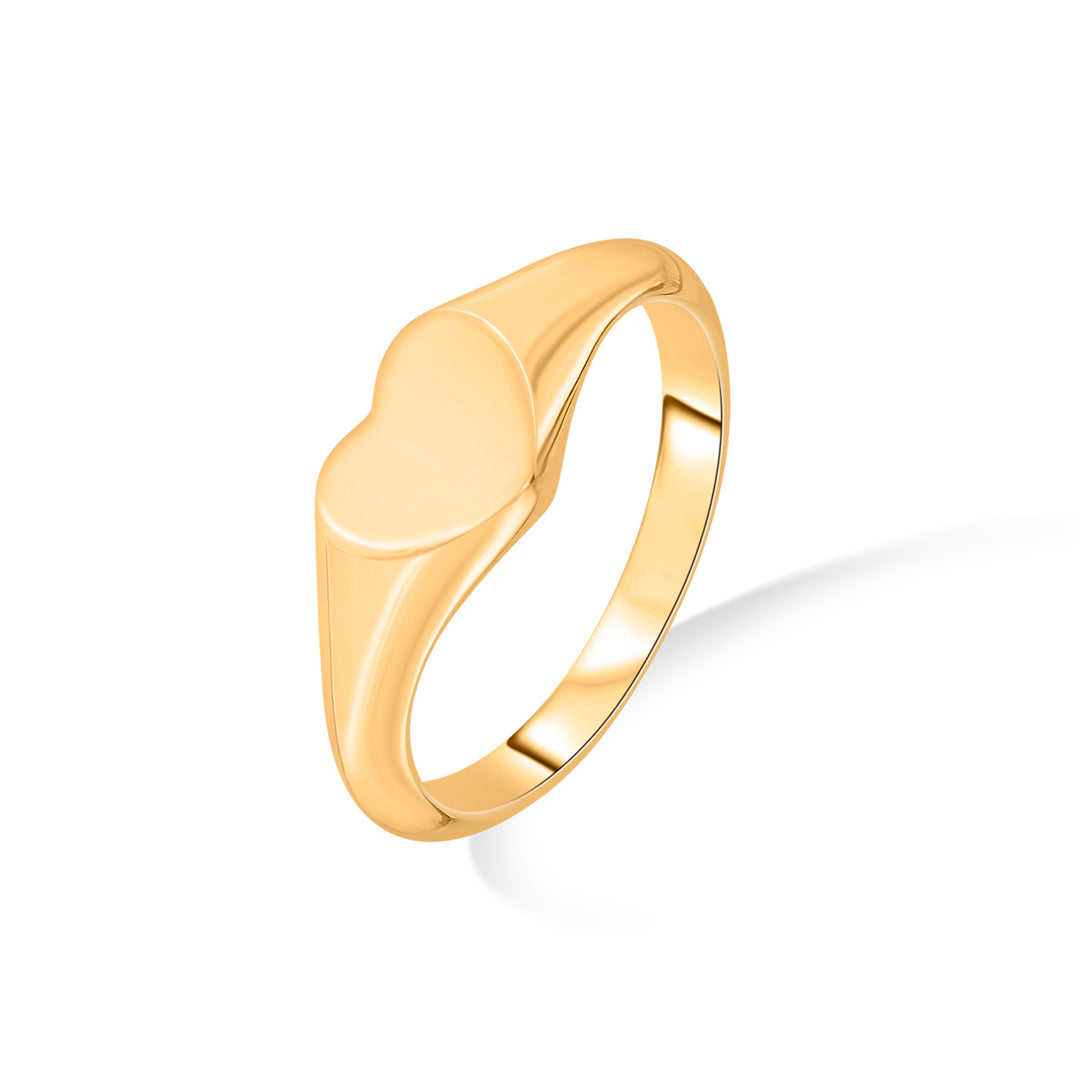 Love Glow Gold Heart Ring for Women