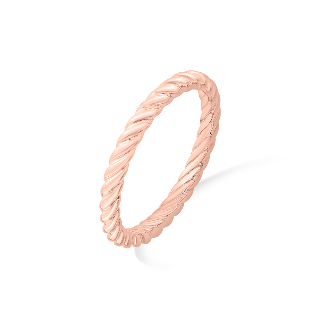 Grace Twist Gold Casual Ring for Women