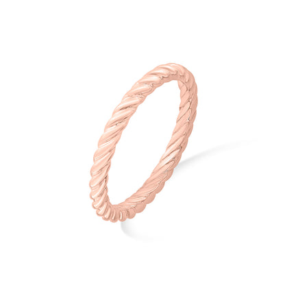 Grace Twist Gold Casual Ring for Women