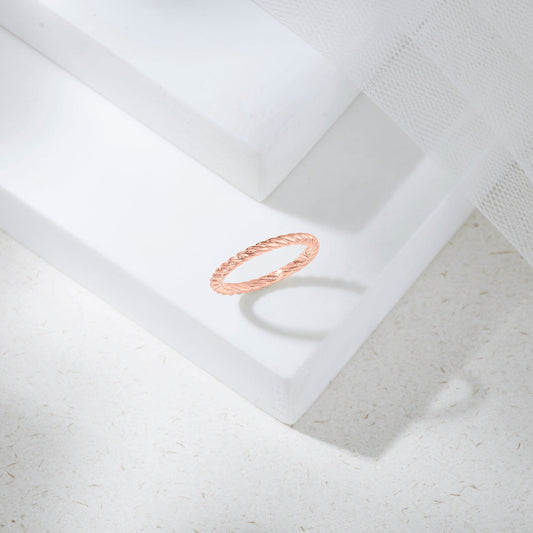 Grace Twist Gold Casual Ring for Women