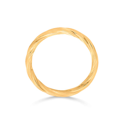 Liquid Edge Gold Casual Ring for Women