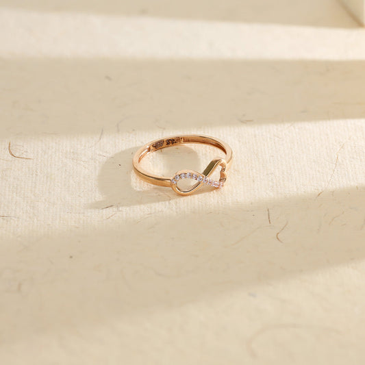 Golden Infinity Gold Eternity Ring for Women