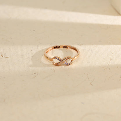 Golden Knot Gold Eternity Ring for Women