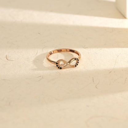 Infinity Aura Gold Eternity Ring for Women