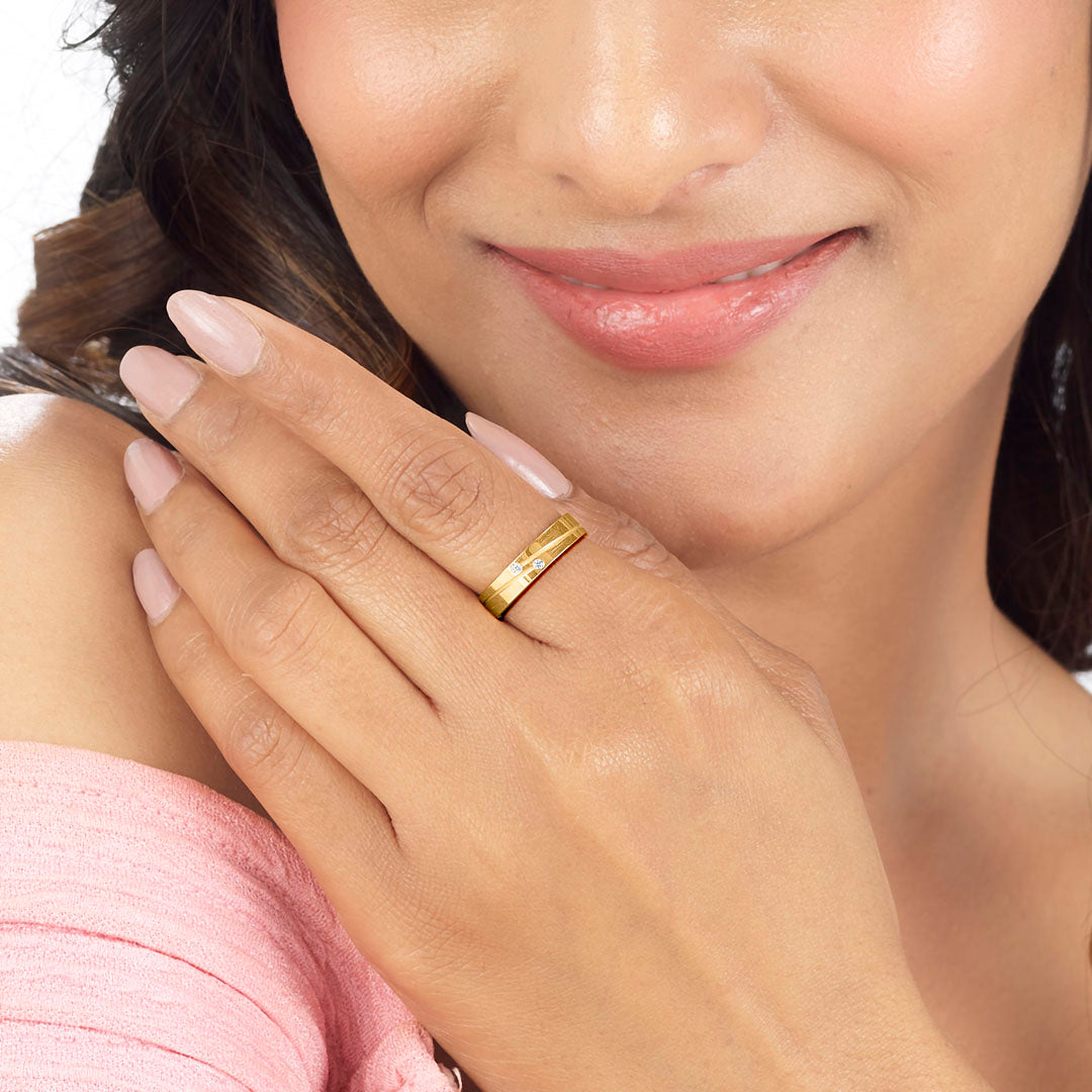 Spark Edit Women's Gold Ring