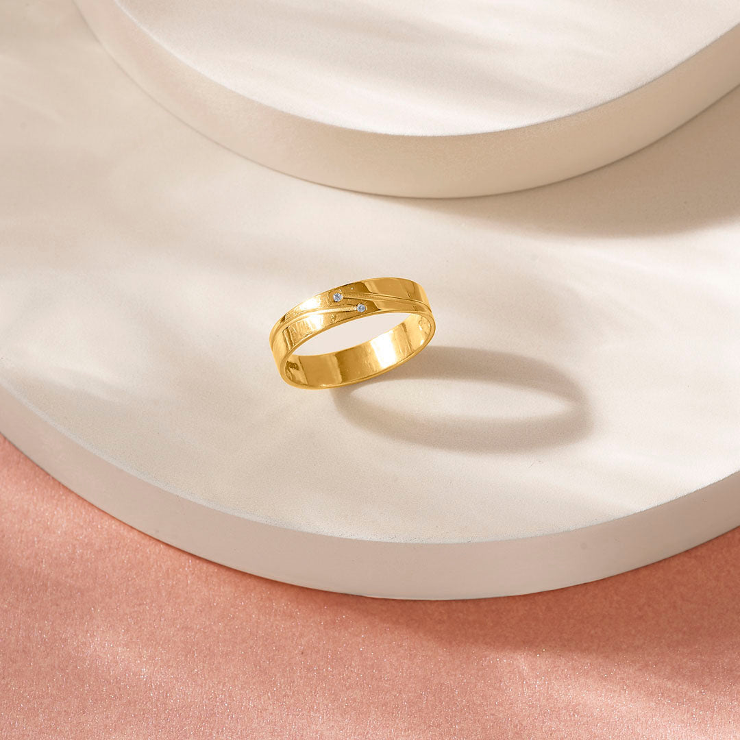 Glow Story Women's Gold Ring