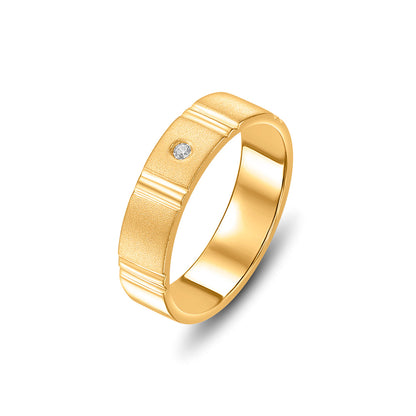 Edge Glow Women's Gold Ring