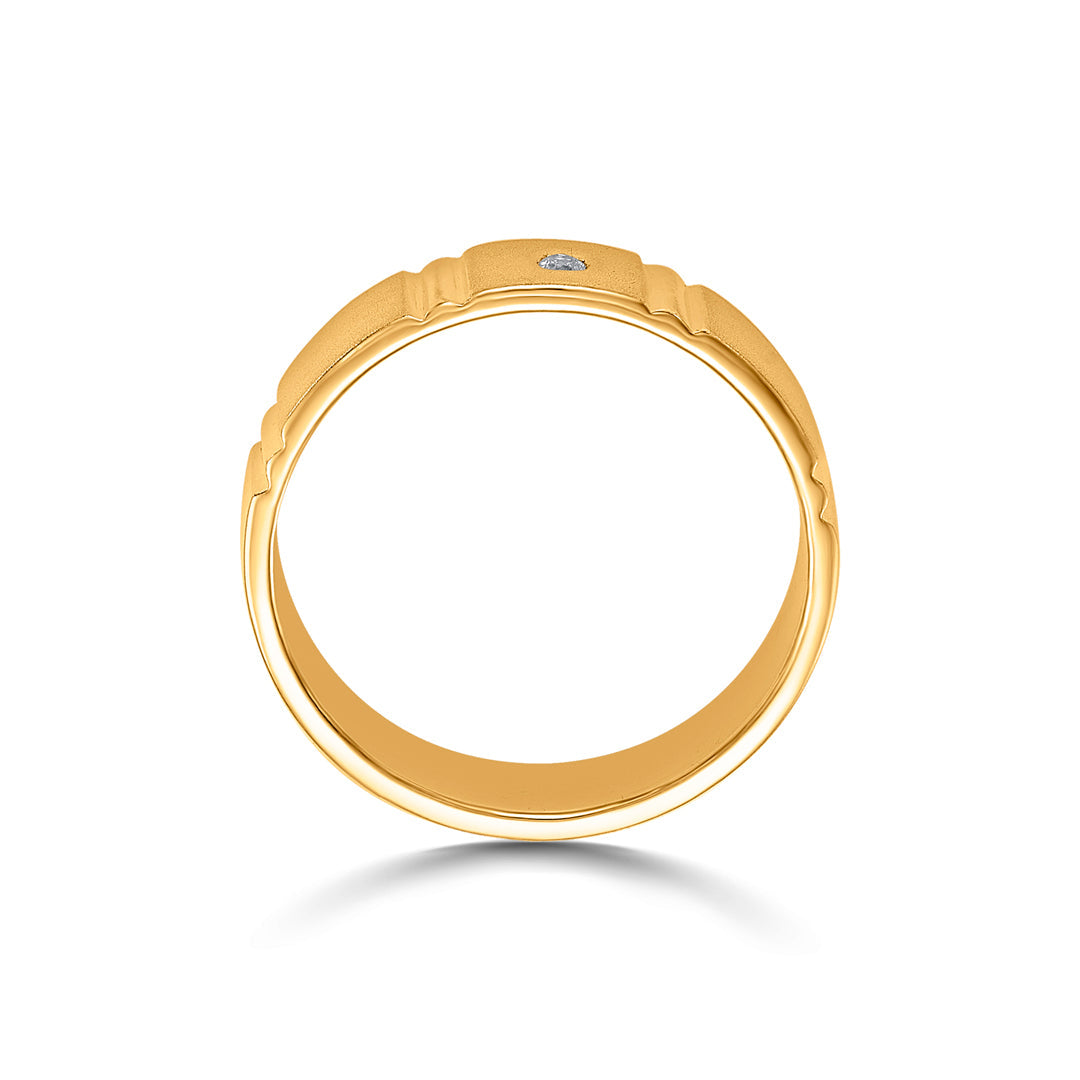Edge Glow Women's Gold Ring