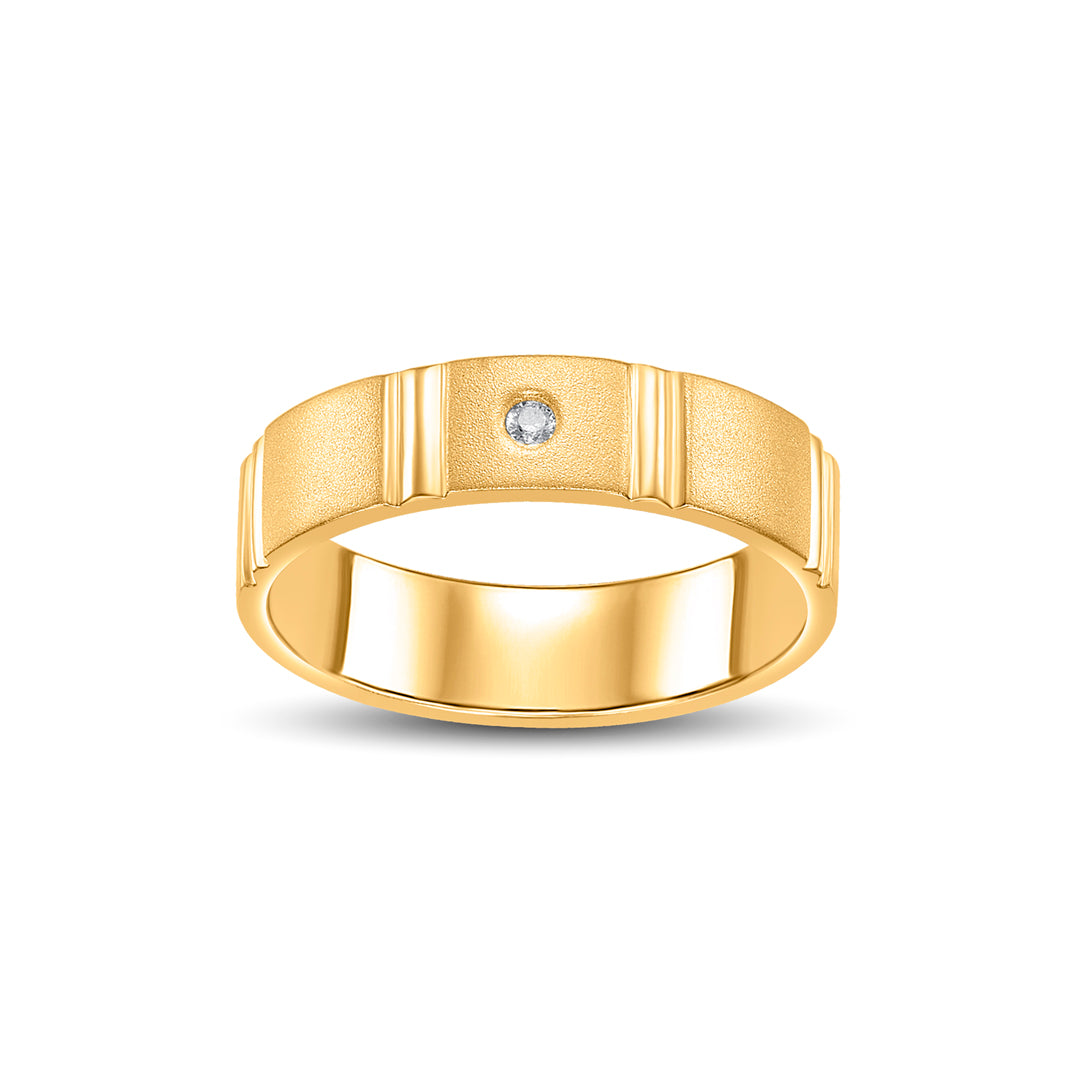 Edge Glow Women's Gold Ring