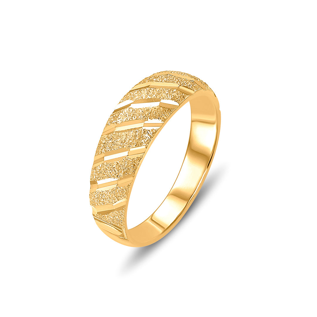 Gleam Lines Women's Gold Ring