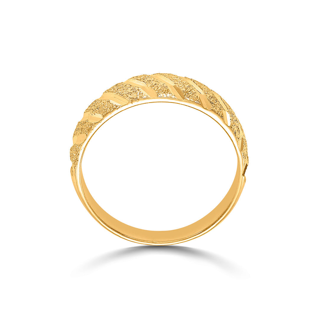 Gleam Lines Women's Gold Ring