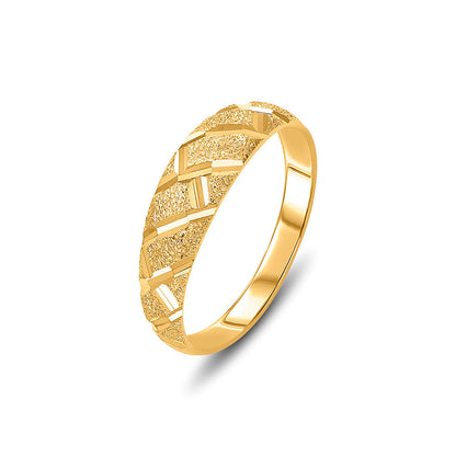 Angled Glow Women's Gold Ring
