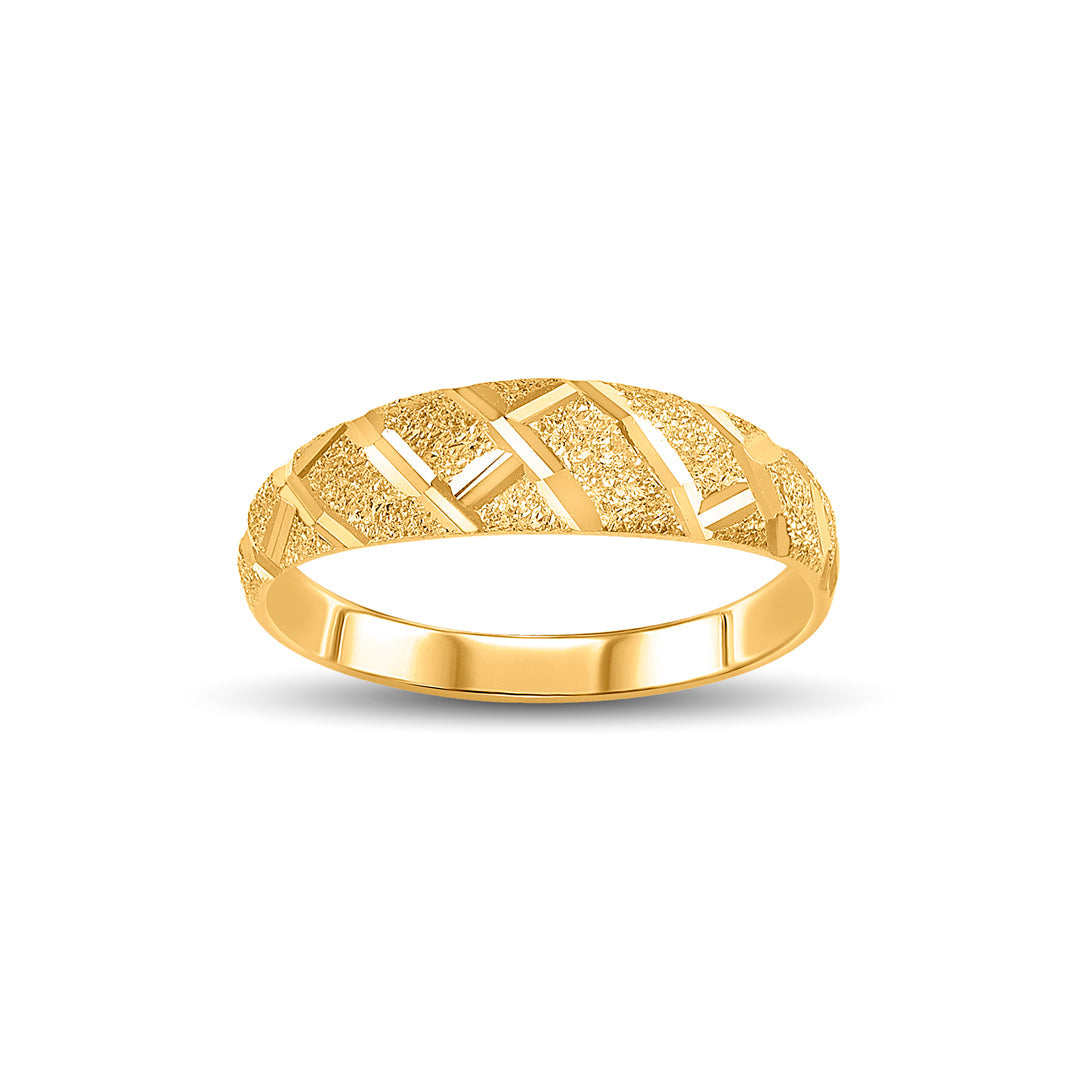 Angled Glow Women's Gold Ring