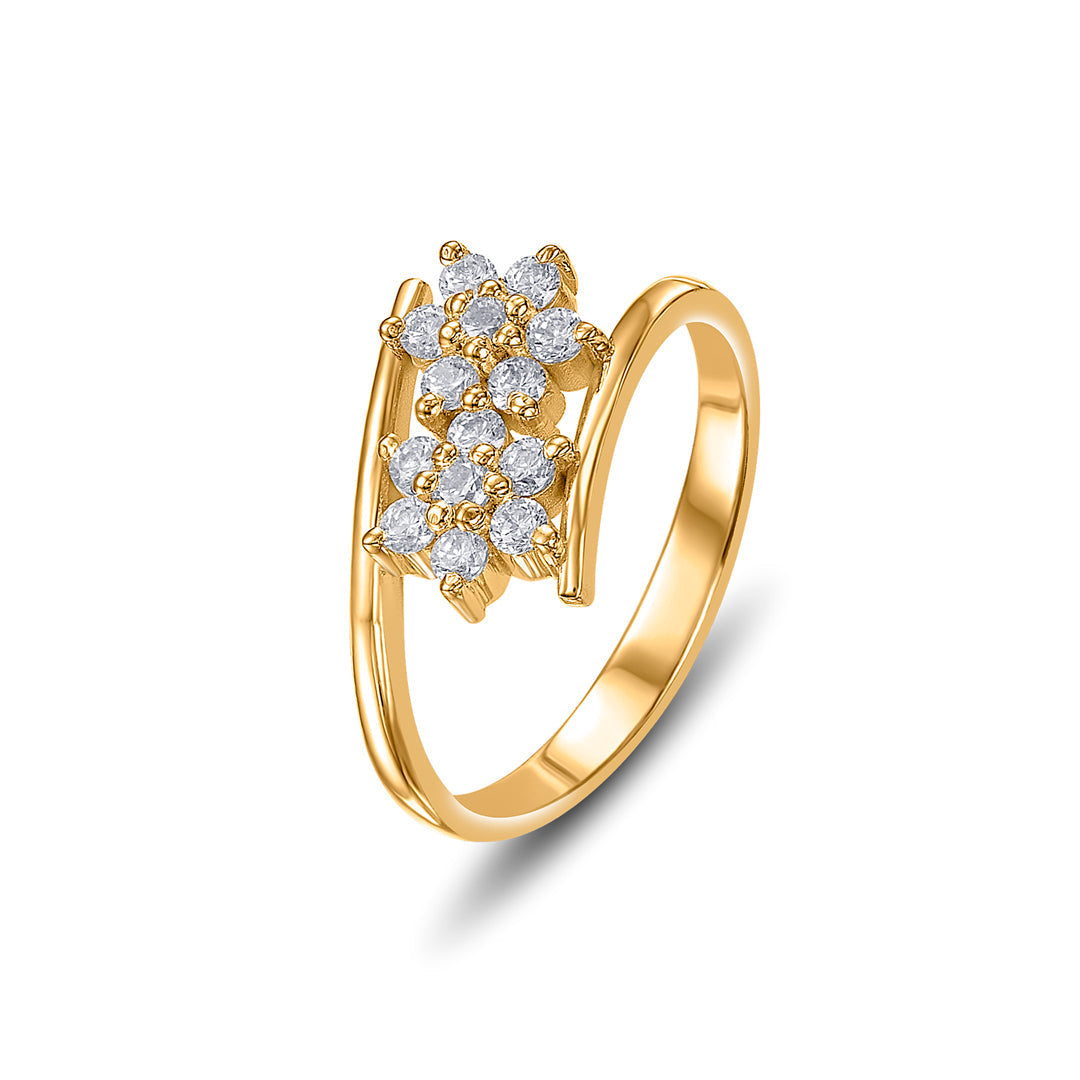 Bloom Twist Women's Gold Ring