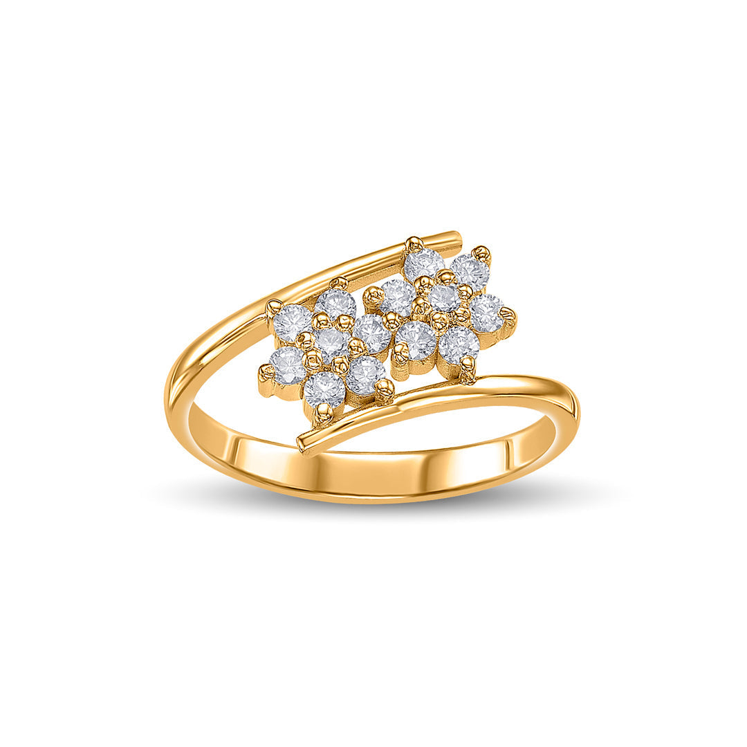 Bloom Twist Women's Gold Ring
