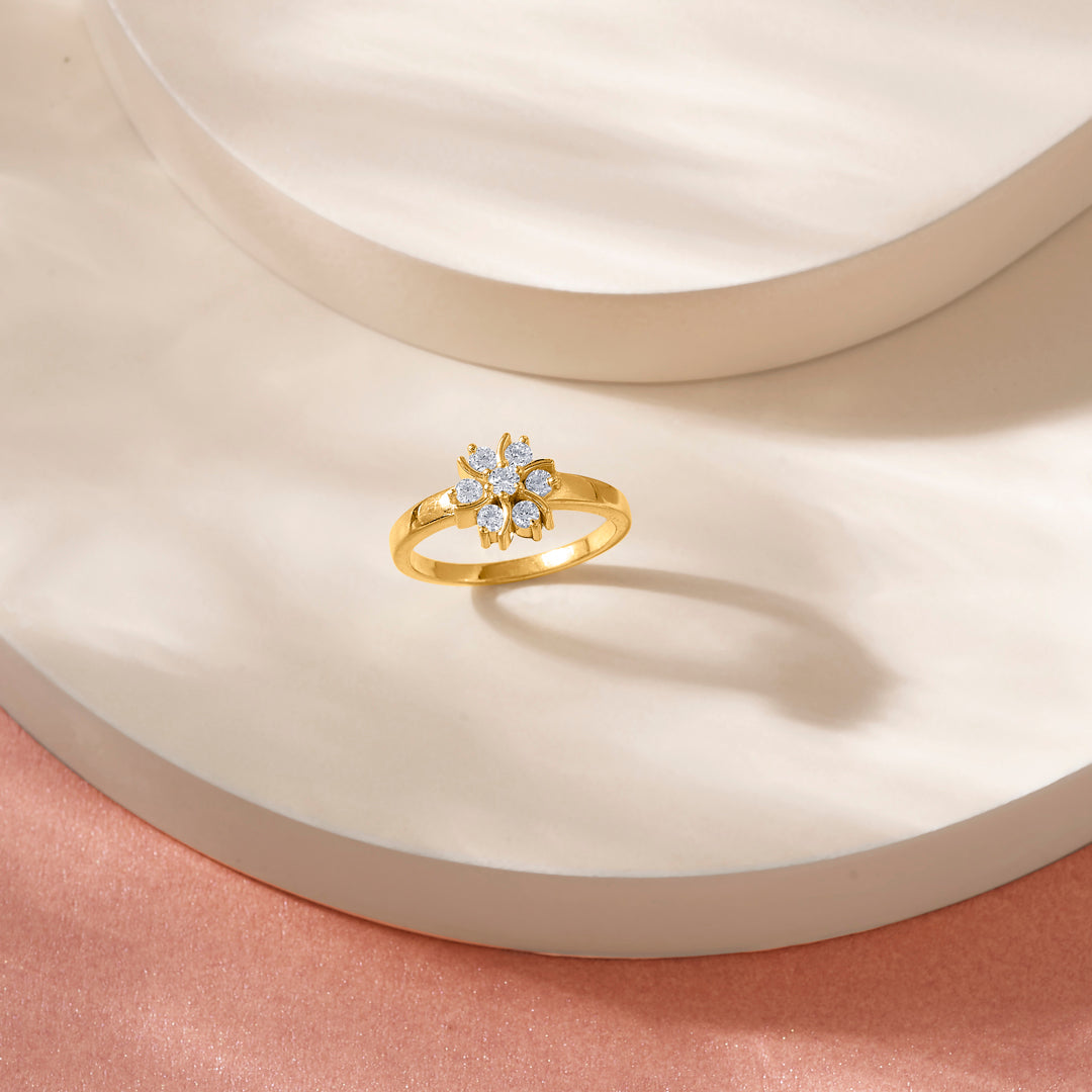 Lily Glow Women's Gold Ring