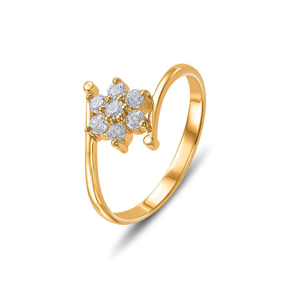 Lily Swirl Women's Gold Ring