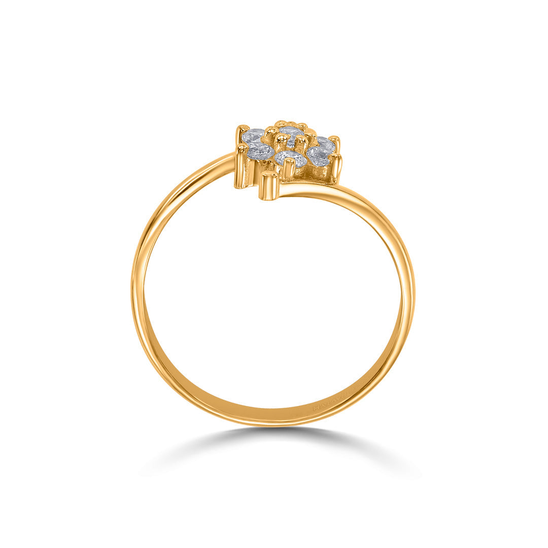 Lily Swirl Women's Gold Ring