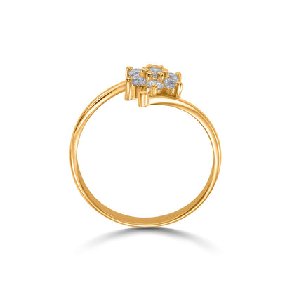 Lily Swirl Women's Gold Ring