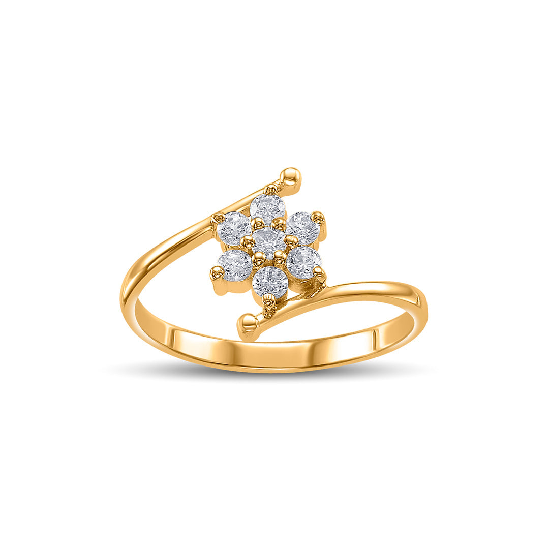 Lily Swirl Women's Gold Ring