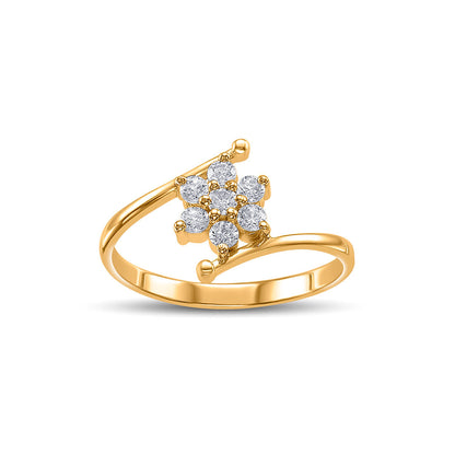 Lily Swirl Women's Gold Ring