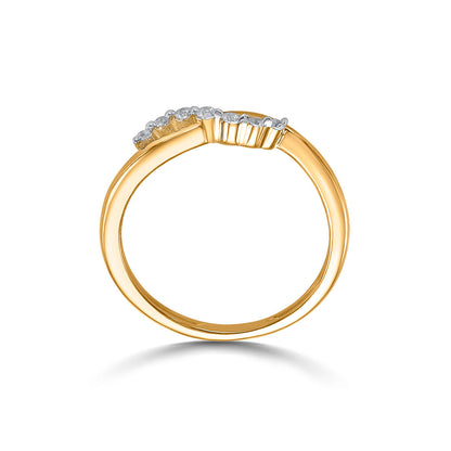 Radiant Curve Women's Gold Ring