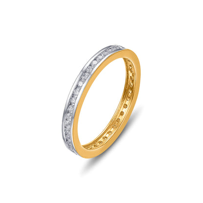 Stud Axis Women's Gold Ring