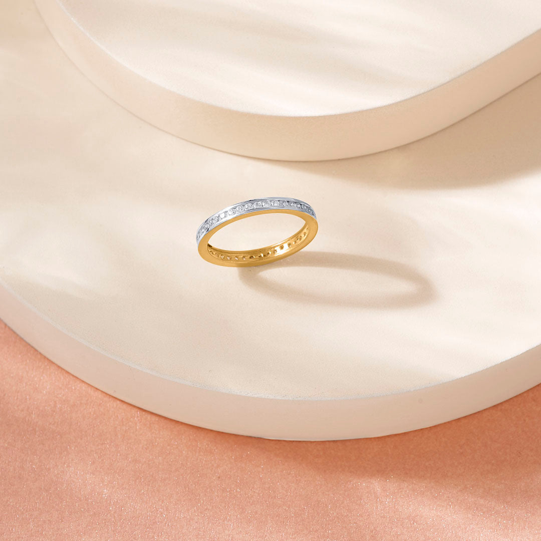 Stud Axis Women's Gold Ring
