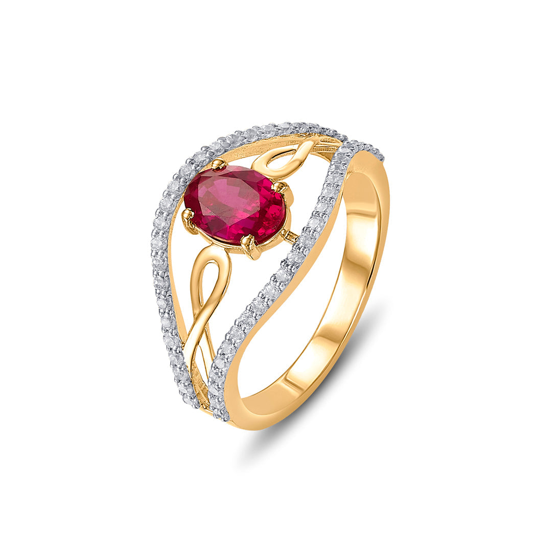 Regal Glow Women's Gold Ring