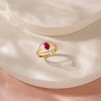 Regal Glow Women's Gold Ring