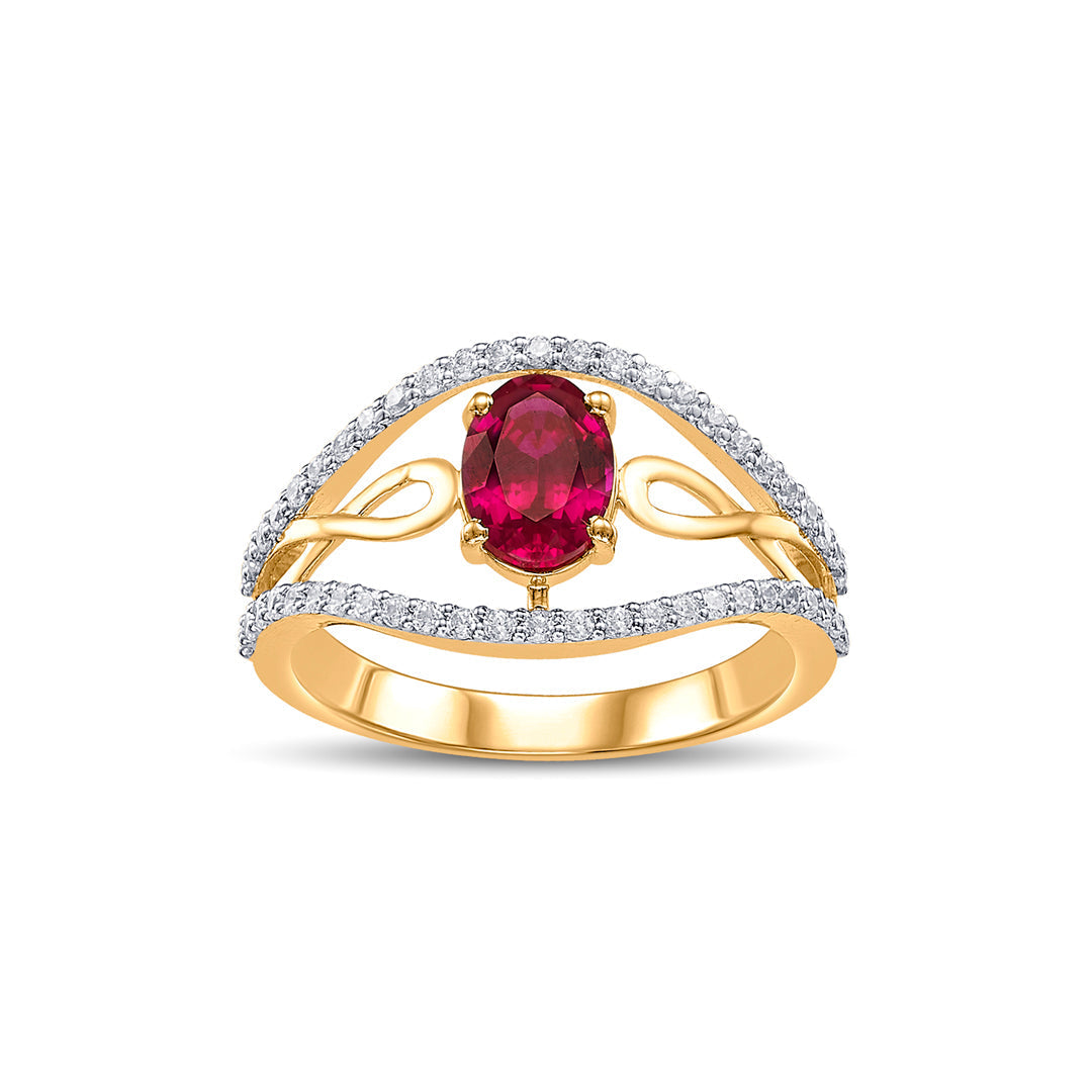 Regal Glow Women's Gold Ring