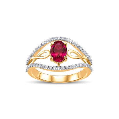 Regal Glow Women's Gold Ring