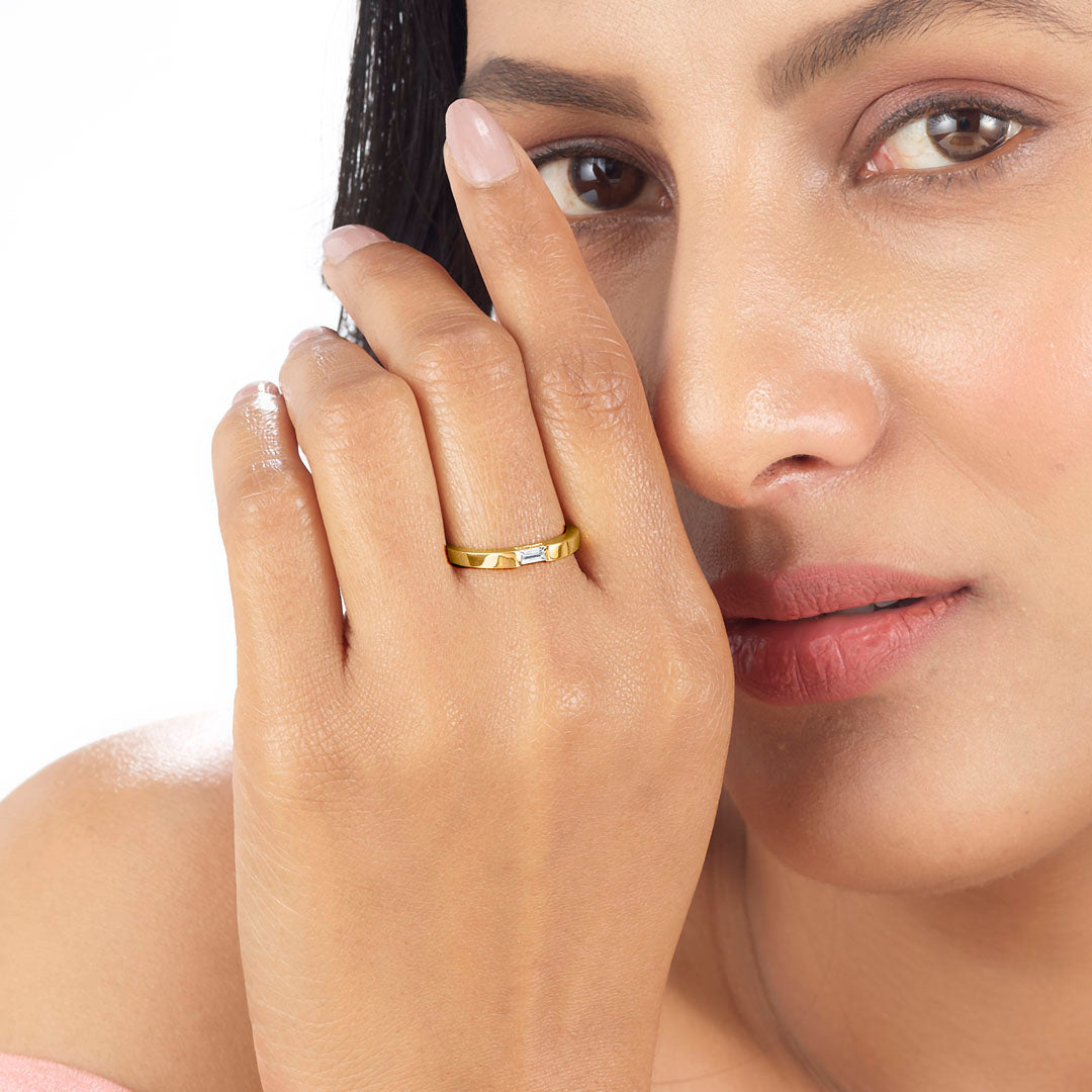 Prism Aura Women's Gold Ring