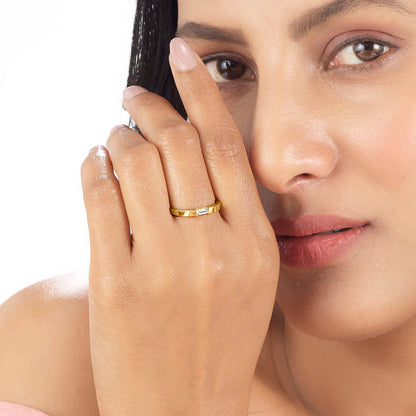 Prism Aura Women's Gold Ring