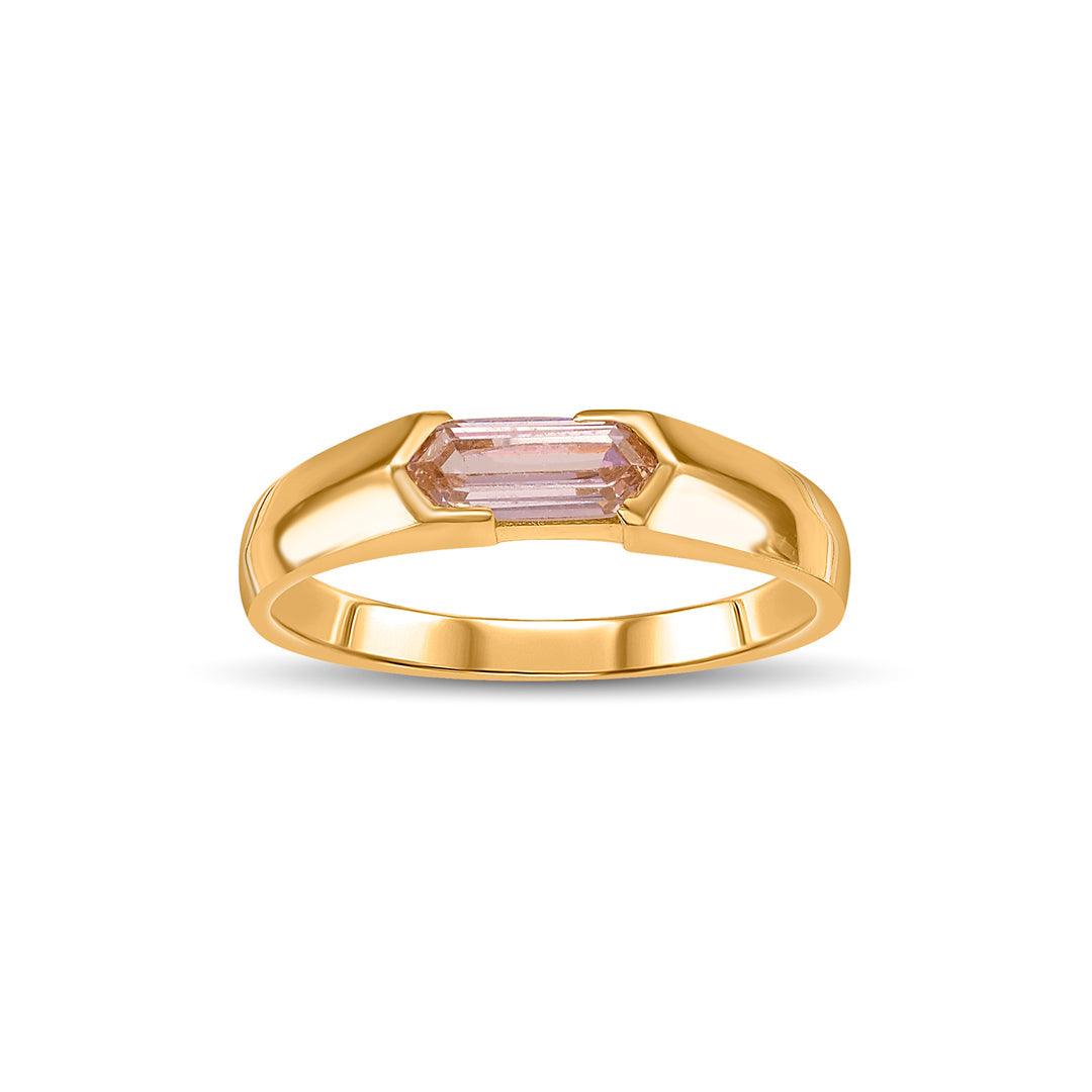 Prism Stone Women's Gold Ring