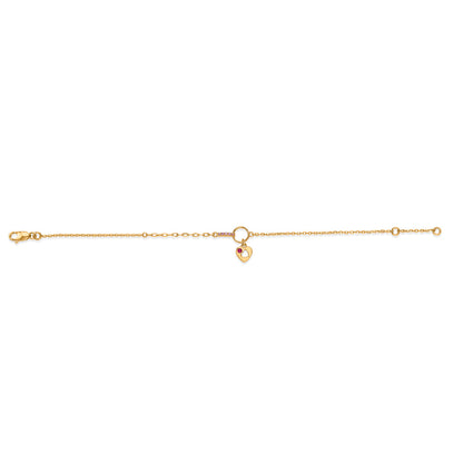 Love Pulse Gold Flexible Bracelet for Women