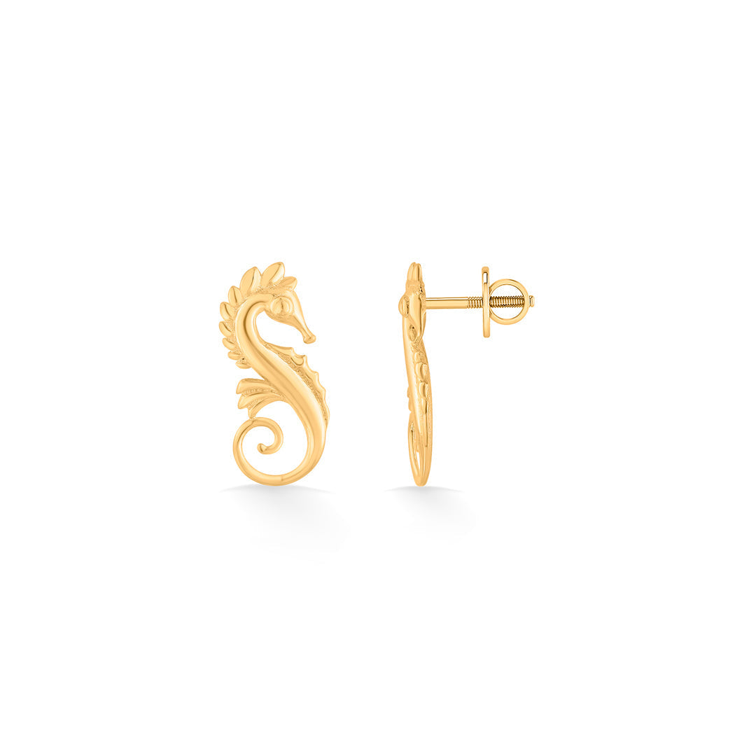 Seahorse Glow Ocean Collection Stud Earring