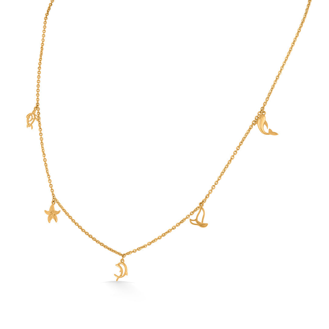 Tidal Glow Ocean Collection Modern Necklace