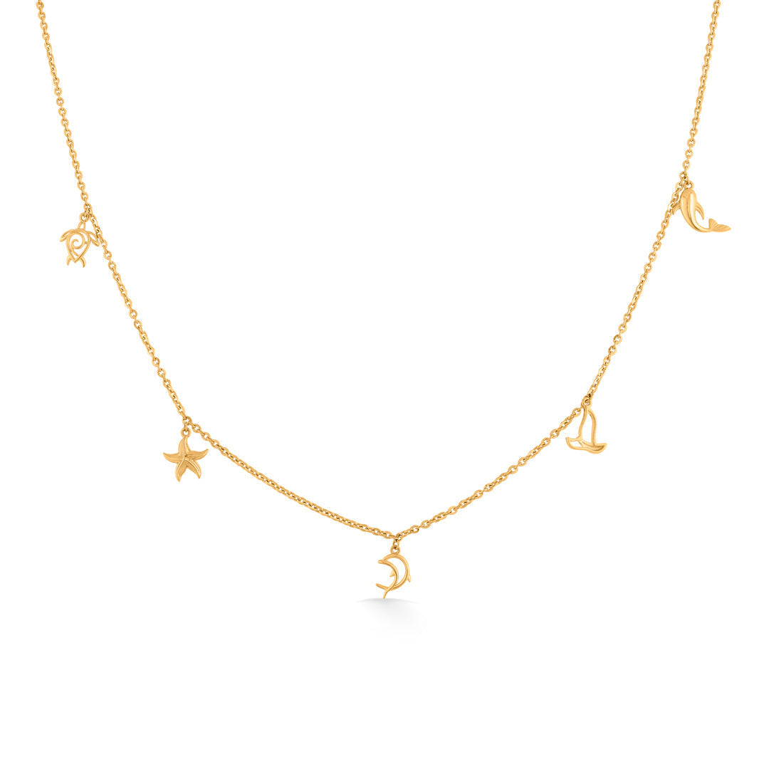 Tidal Glow Ocean Collection Modern Necklace