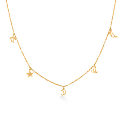 Tidal Glow Ocean Collection Modern Necklace