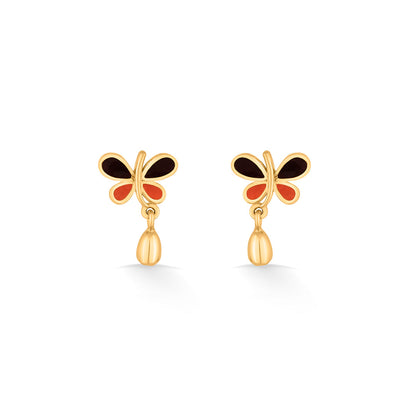 Glow Flutter Gold Drops & Danglers Earrings for Women